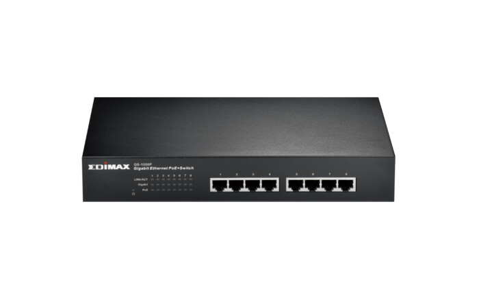 Edimax ES 1008P v2 8-Port Fast Ethernet PoE Switch (150W) 802.3at
