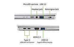 Acer Swift Go 14 2024 Intel Ultra 7 155H ports
