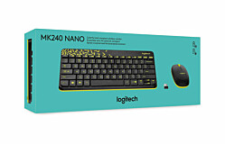Logitech MK240 Desktop Nano Wireless Combo Black AP (920-008202)