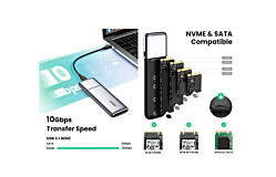 UGREEN M.2 NVMe/M.2 SATA SSD Enclosure (Speed upto 10Gbps)