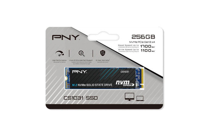 PNY CS1031 M.2 2280 NVMe Gen3x4 256 GB SSD Storage