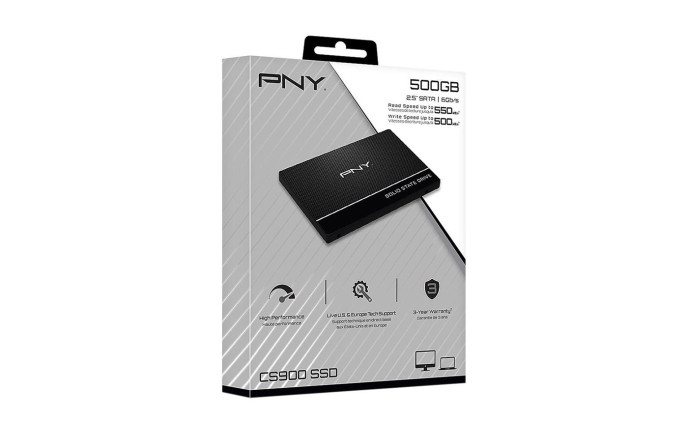 PNY CS900 500GB 3D NAND 2.5" SATA III Internal SSD Storage