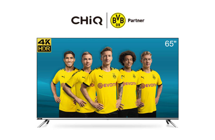 ChiQ 4K LED Smart TV, UHD, 65 Inch, Android 9.0, HDR10, A+ Screen, WiFi, Bluetooth 5.0, Netflix, YouTube, Prime Video, Full screen, display, HDMI, USB, Frameless