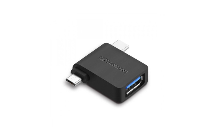 UGREEN Micro USB + USB-C to USB 3.0 OTG Adapter