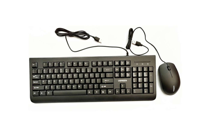UGREEN 90465 Wired Mouse and Keyboard Combo