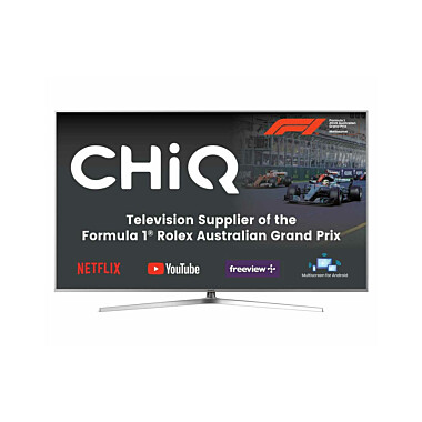 ChiQ 4K LED Smart TV, UHD, 58 Inch, Android 9.0, HDR10, A+ Screen, WiFi, Bluetooth 5.0, Netflix, YouTube, Prime Video, Full screen, display, HDMI, USB, Frameless